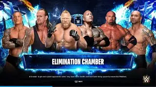 WWE 2K24 The Rock vs Brock Lesnar vs The Undertaker vs Goldberg vs Randy Orton vs Batista
