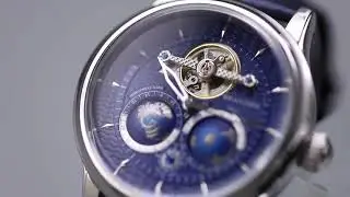 SEAKOSS 3D Double Earth Rotating Mechanical Watch | Automatic Pilot Movement | Stunning Flywheel