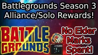 Battlegrounds Season 3 Rewards! (Alliance,Solo And Overall Rank!) | Marvel Contest Of Champions