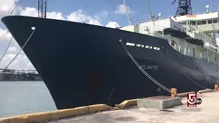 On board a floating sea lab