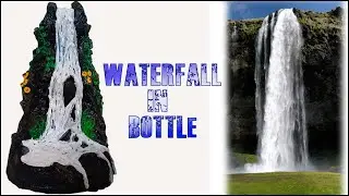 Bottle Art with Waterfalls / Bottle Art for Home Decoration / bottle art tutorial / Bottle Art Ideas