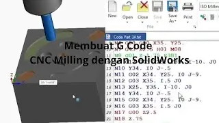 Cara Membuat G Code CNC Milling dengan SolidWorks - SolidWorks Tutorial