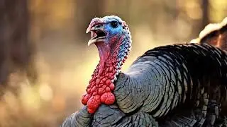 Wild Turkey Behavior: Scratching, Puffing, and Gobbling | Free To Use