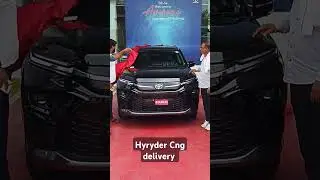 Toyota Hyryder Cng Black. New Car delivery. S cng Model. Black love. #toyota #taisor #Fortuner
