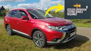 &ldquo;Keyless operation system service required&rdquo; warning in Mitsubishi cars