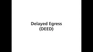 Enhanced Delayed Egress (DEED) on the Corbin Russwin PED4000/PED5000 Series Exit Device