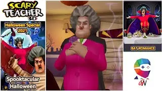 Scary Teacher 3D - Halloween Special 2021 - Spooktacular Halloween - Level 1 - Bat Romance