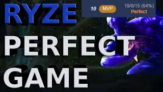 RANK 1 RYZE PERFECT GAME IN CHALLENGER *UNKILLABLE* (Ryze vs Zoe) - Trisend3