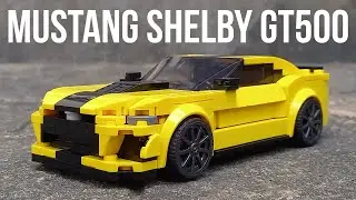 LEGO Shelby GT500 MOC With Opening Hood | Tutorial