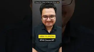 💥 MBA Vs PGDM  Which is Better in 2025 ✅ | By Sunil Adhikari #shorts #career