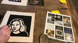 Printmaking at home without a press