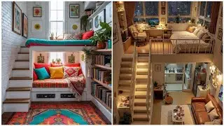 Modern loft bed house design | Space saving beds for small rooms | Space saving loft beds for house