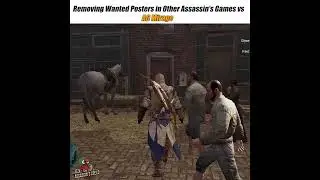 Удаление плакатов &laquo;Розыск&raquo; в других играх серии AC против AC Mirage🦅 #assassinscreedii #assassins...