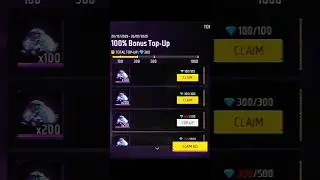 Diwali Special Top up Event |100% Bonus Top-Up Event Level Up, Weekly, Airdrop Se Complete Hoga #ff