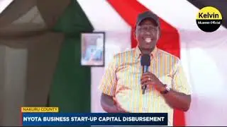 President William Ruto speech during the NYOTA business start-up capital disbursement in Nakuru 
