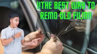The easiest way to remove window tint
