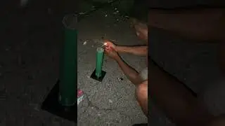 3 attempts for 1 firework😂 (no one was hurt) #2flyyrell #fireworks #youtubeshorts