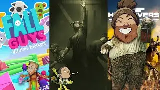 Let's Play Fall Guys & The Outlast Trials & Helldivers 2 - DOWN AT FRAG-GLE ROCK!