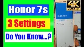 (4K) 3 Settings of Honor Mobile Turn Off Predictive Text Autocorrect Battery Percentage TalkBack