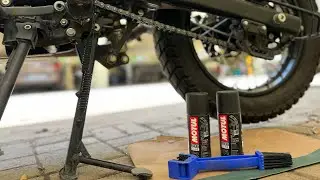 Chain Cleaning and Lubrication | Royal Enfield Himalayan | Motul Chain Clean and Lube C1 C2