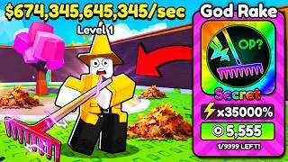 Starting Over as NOOB with OP SECRET in Leaf Collector! (Roblox)