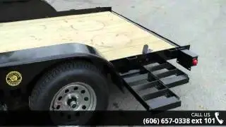 flatbed LOWBOY 16ft with slide in Ramps - Gator Made  - G...