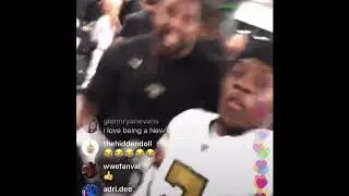 Saints Locker Room after winning NFC South