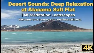Desert Sounds: Deep Relaxation at Atacama Salt Flat | 4K Meditation Landscapes