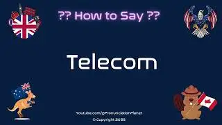 📡 📞 How to Pronounce Telecom? (CORRECTLY) | Pronunciation Planet