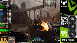 RTX 5090 - Doom The Dark Ages, Ultra Nightmare, Ray Tracing, DLSS 8K