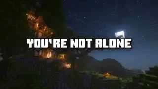 Quiet Hillside Refuge at Night 🌙 (4 Hours) | Peaceful Minecraft Ambience for Sleep