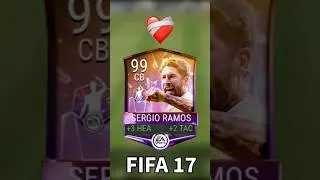 92:48 SERGIO RAMOS in FIFA MOBILE 23 vs RAMOS in FIFA MOBILE 17 #fifamobile #fifamobile23 #ramos