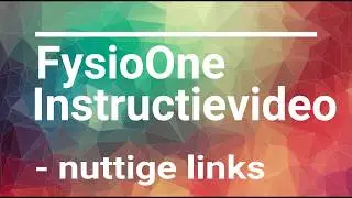 FysioOne // het aanmaken en beheren van nuttige links