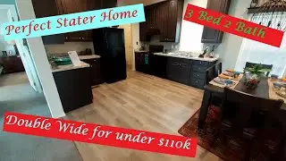 Perfect entry level double wide (3 bed 2 bath) Under $110k and all Sheet Rock