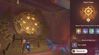 How to use Pyro Sigils Natlan offering Location Tona's Flame Genshin impact