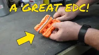 The Original Fat Ivan Fold Up Doorstop Wedge with Magnet Orange, the perfect EDC tool!  NTDT