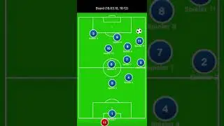 Fussball: angriffsspiel linker verteidiger