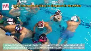Hammerheads vs Singapore Ah Moy Malaysia Invitational Underwater Hockey Tournament 2022 馬來西亞水下曲棍球邀請賽
