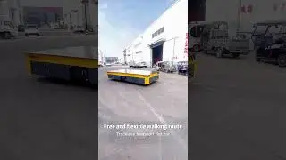 Rail transport flat car with built-in battery heavy electric floor car