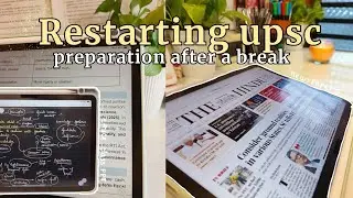 Getting Back on Track | UPSC 2026 Study Vlog | Productive and Realistic♡
