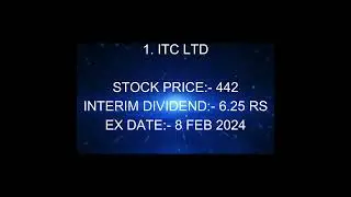 Upcoming Dividend...ITC & GAIL INDIA Dividend Decleared