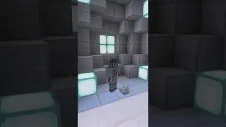 Простая двустворчатая пещерная дверь 6x6 из Bedrock [Bedrock 1.11+] #minecraft #tutorial #gaming