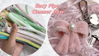 Easy Pipe Cleaner Bow Tutorial | Perfect for Keychain Charms💕