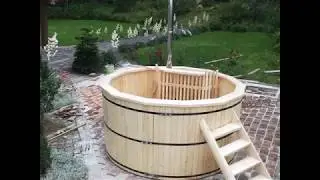 Ciubar din lemn - jacuzzi de exterior