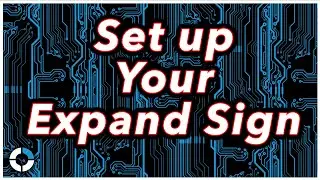 How to set up YOUR popup Expand sign