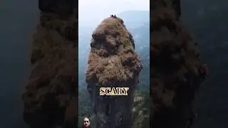 India's most dangerous pinnacle  #vajirpinnacle #pinnacle #adventure #highland #indianlandscape