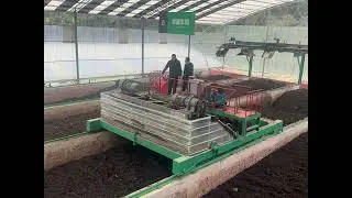 Case：raw material fermentation workshop. equipment：chain-type compost turner.