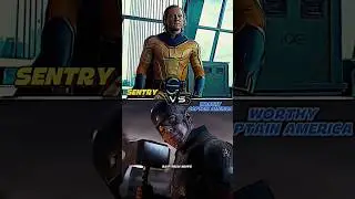 SENTRY VS WORTHY CAPTAIN AMERICA #marvel #mcu #sentry #captainamerica #shorts #ytshorts #vs #1vs1