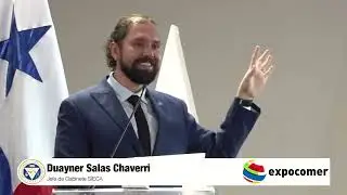 Presentaci&oacute;n de Duayner Salas, Jefe de Gabinete de la SIECA, en Expocomer 2022 - Panam&aacute;