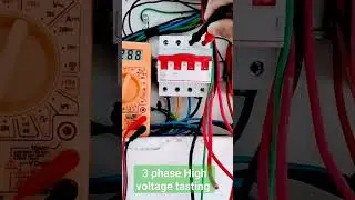 Rk Electrical work........            3 phase voltage ⚡ tasting